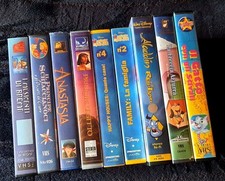 LOTTO N.9 VHS CARTOONS FIABE & AVVENTURE BUONE CONDIZIONI USATE