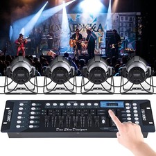 DMX 512 LUCI CONTROLLO MIXER CONTROLLER LUCI DISCO EFFETTO CONSOLE DJ DISCO192