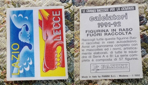 Figurina raso panini 1991 - figurina,