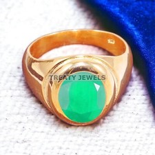 Anello uomo smeraldo taglio