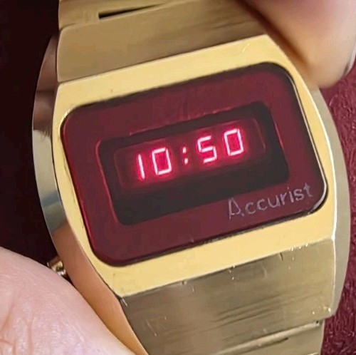 Orologio vintage accurist led - orologio,