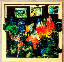 MARIO SCHIFANO-  SERIGRAFIA MATERICA cm. 70 X 70