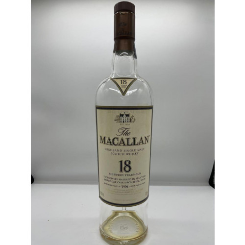 Macallan 1996 18y - empty, bottle