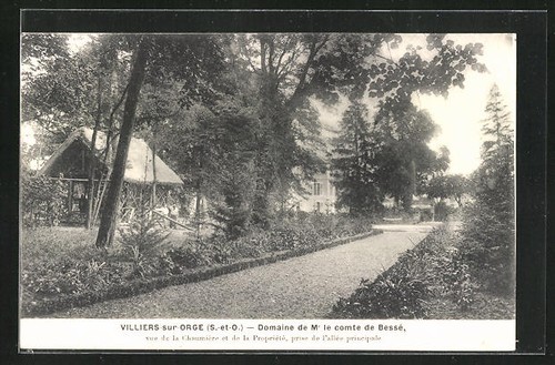 Cpa villiers sur - villiers-sur-orge,, domaine