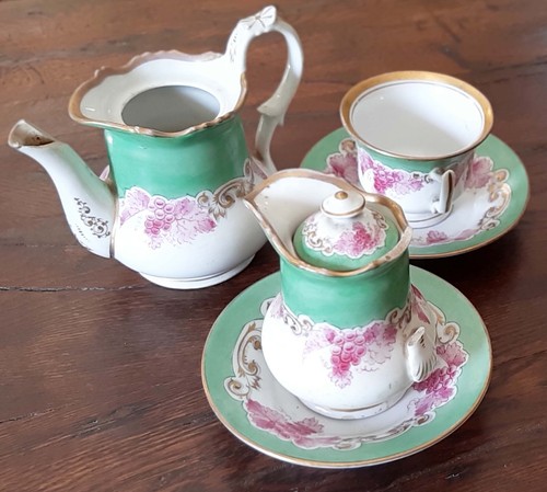 Antico servizio tea con - da, tea,