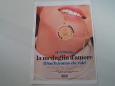 advertising Pubblicità 1971 GIOIELLI MEDAGLIA UNOAERRE UNO A ERRE