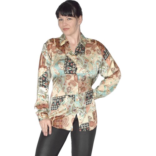 Zara camicia seta lucida - camicia, in