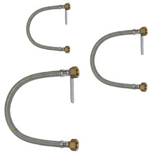 Tubo Flessibile acciaio inox centralina e mini centralina gas + misure FF 1/2"