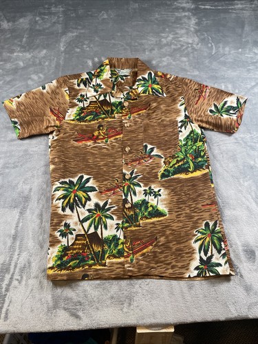 Camicia hawaiana vintage - , royal