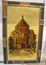 Rottweil cancello nero vetro al piombo immagine in vetro cornice in piombo immagine per finestra vetro piombo