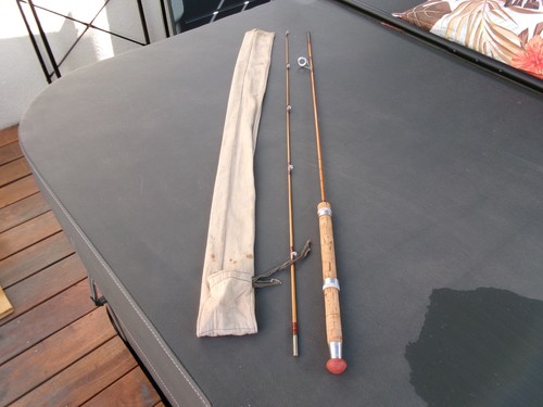 Canne peche lancer bambou - canne,