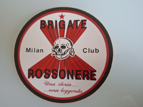 Adesivo ultras milan brigate - milan,