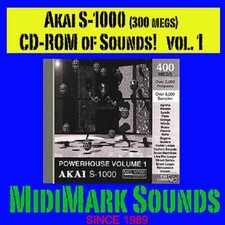 Akai s1000, s-1000 o Comp Vol. 1 CD-ROM PWR House