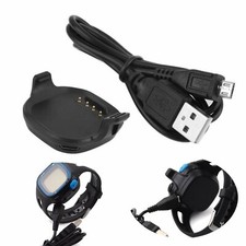 Base di ricarica dock + cavo USB caricatore per orologio GPS Garmin Forerunner 10 e 15 #