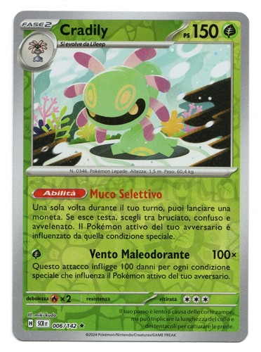Cradily 006 142 reverse - 006/142, holo