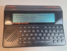 Dizionario elettronico Franklin Language Master LM-4000 1989 con custodia e manuale