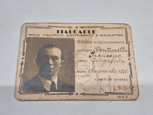 Rara tessera storica - rara, italcable