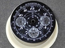 Eberhard Pre Extrafort Tricompax Cronograph Black Nail Smalto Dial Vintage '30