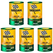5 Litri Bardahl Bardhal Technos Xfs 5W40 Olio Motore Auto Acea C3 Sintetico