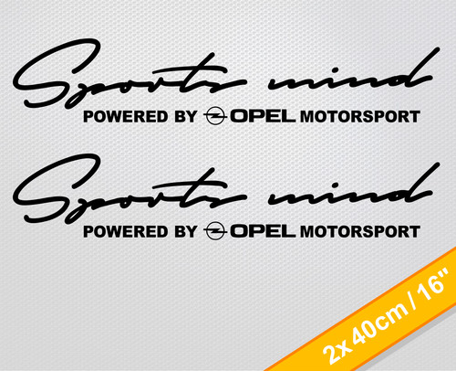Set adesivi sportivi opel - set,