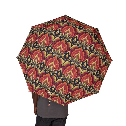 Autumn floral pattern umbrella - autumn,