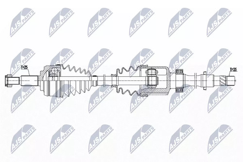 Semiasse nty 943mm - semiasse,
