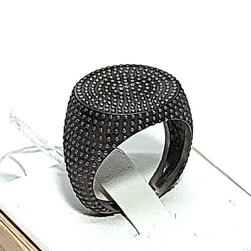 Anello argento925 nero - anello, brunito