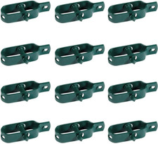 12 PEZZI Tendifilo Tenditore Tirante VERDE Plastificato per Rete Recinzione Tend