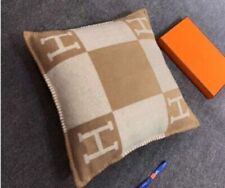 Cuscino in cashmere lana a quadri morbido caldo scialle divano letto cuscino regalo NUOVO