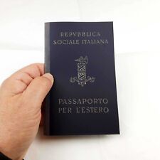 Riproduzione passaporto RSI (Repubblica Sociale Italiana) in bianco