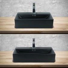 Lavabo ceramica nero opaco da