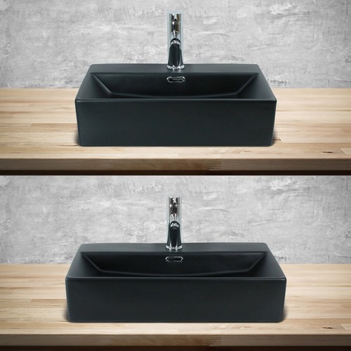 Lavabo ceramica nero opaco - , da