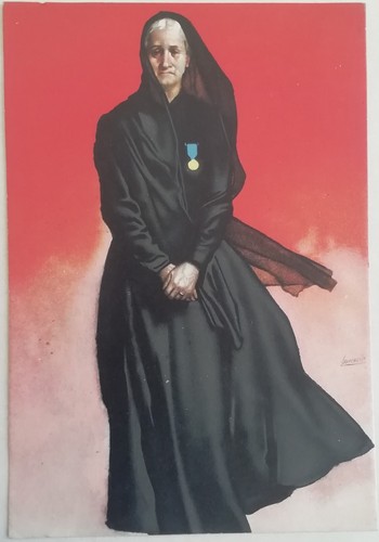 Cartolina boccasile firmata - cartolina,