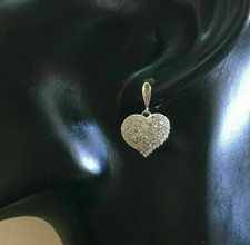 Orecchini cuore pendenti tondi