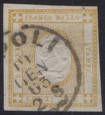 REGNO D'ITALIA 1862 CIFRA IN