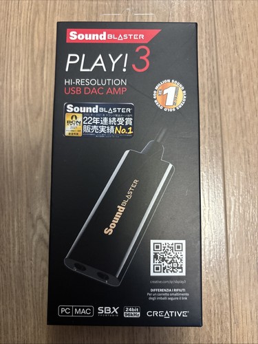 Creative sound blaster play 3 - blaster, play!