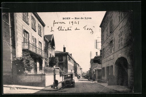 Cpa boen rue lyon - rue, de