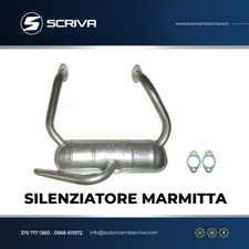 MARMITTA SILENZIATORE FIAT500 F L CON GUARNIZIONI NUOVA