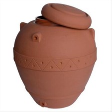 SERBATOIO ACQUA ALIMENTI IN POLIETILENE LT.300 VASO ORCIO COLORE TERRACOTTA