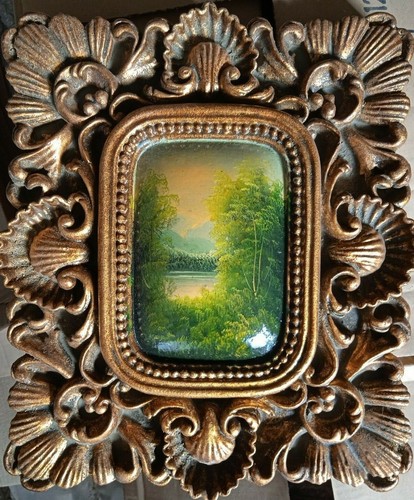 Quadro dipinto paesaggio olio - quadro,
