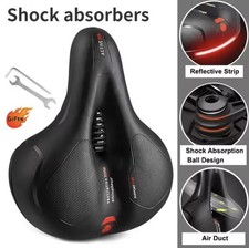 Sellino Bicicletta Con Luce Stop In Gel Antiprostata Comoda e Traspirante MTB