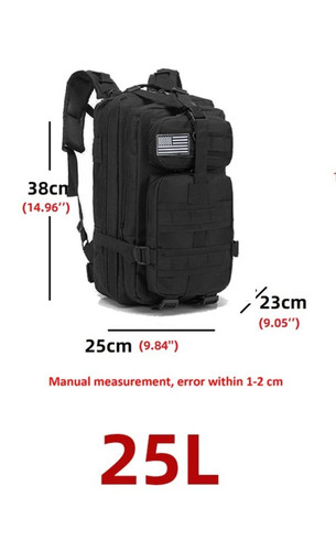 Zaino tattico militare 25l - zaino,