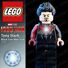 ⭐ LEGO Tony Stark sh584 Minifigure Black Iron man suit Marvel Avengers sh0584