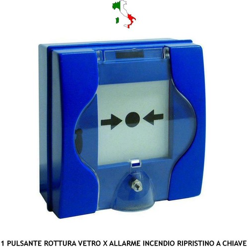 Pulsante blu richiesta - blu, manuale