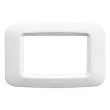 Placca tecnopolimero Ave Banquise 45 3 posti Bianco 45PY03BB