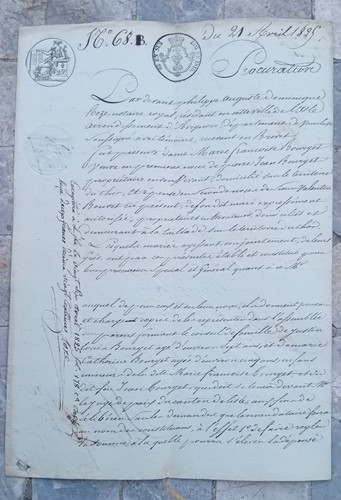 Vielle lettre avril 1825 - 21, "