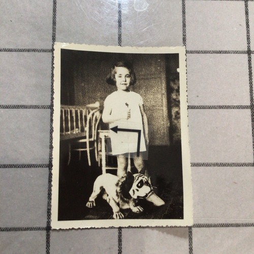 Bambina con cane giocattolo - bambina,con,