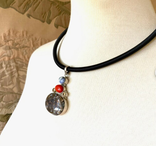 Collana diaspro corallo