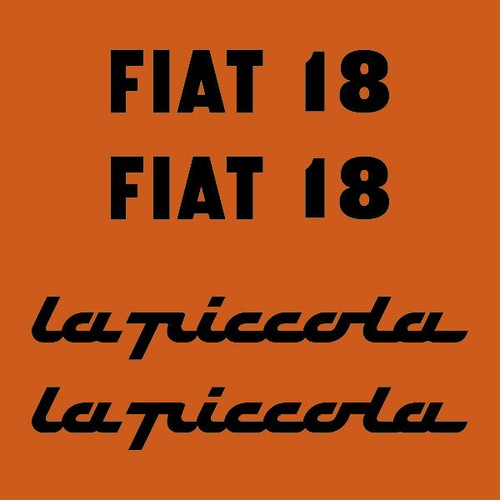 Fiat piccola adesivi - 18, la
