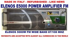 Amplificatore di potenza Broadcast Prof Elenos 5000w Icefet FM banda larga 88 108 Mhz